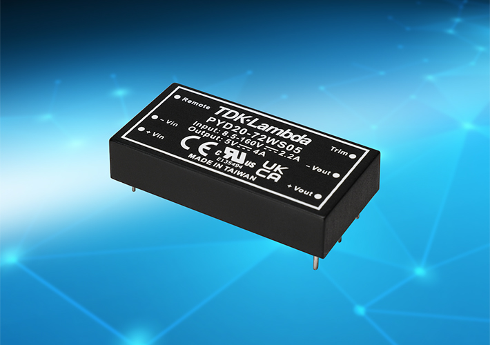 foto noticia Convertidores DC-DC de 20 W con formato 2x1” para aplicaciones industriales y ferroviarias